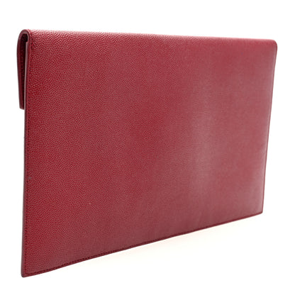Saint Laurent Grain De Poudre Uptown Pouch Opyum Red 3 of 6