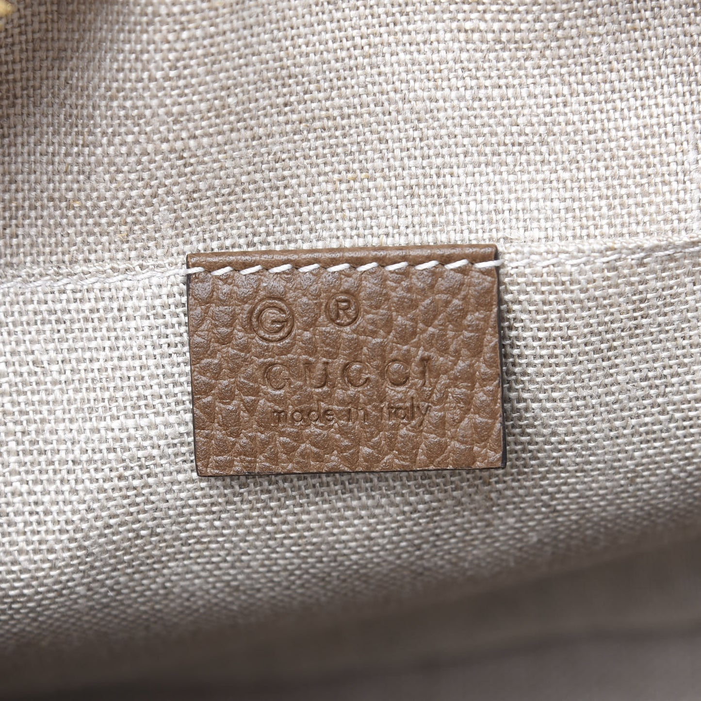 Monogram Mini Bree Messenger Bag Beige Tabacco