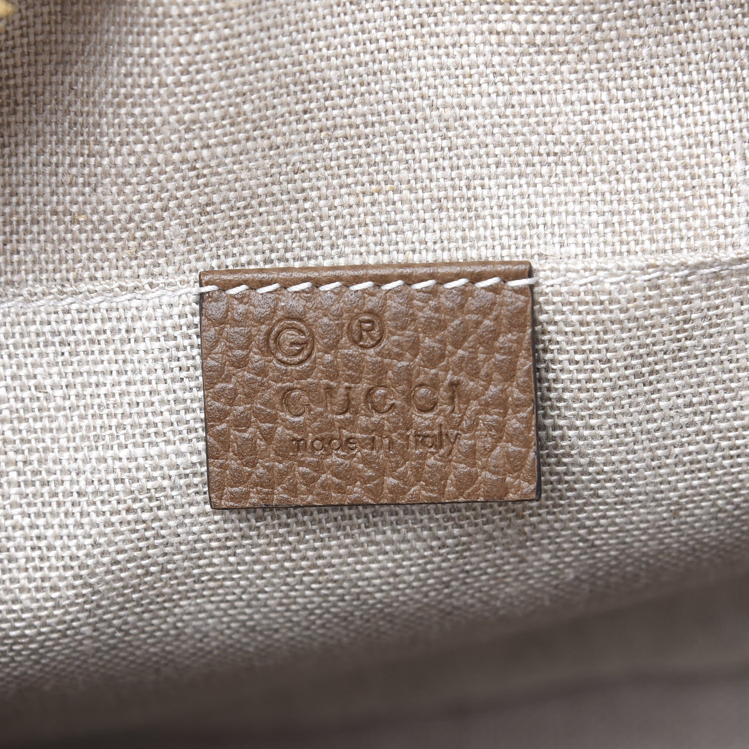 Gucci Monogram Mini Bree Messenger Bag Beige Tabacco 5 of 9