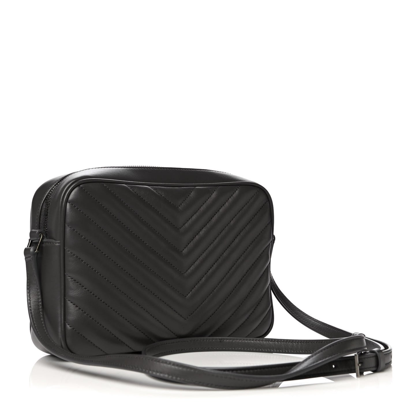Calfskin Matelasse Monogram Lou Camera Bag Asphalt