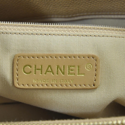 Chanel Caviar Quilted Grand Shopping Tote GST Beige 9 of 10