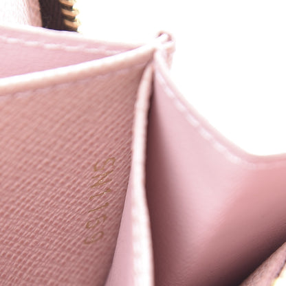 Louis Vuitton Damier Ebene Zippy Coin Purse Rose Ballerine 7 of 8