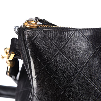Chanel Calfskin Stitched Duffel Bag Black 15 of 21