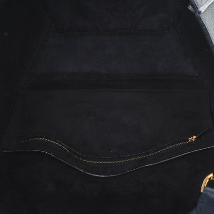 Celine Soft Grained Calfskin Sangle Bucket Bag Navy Blue 5 of 6