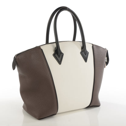 Louis Vuitton Taurillon Cuir Bi-Color Soft Lockit PM White 3 of 7