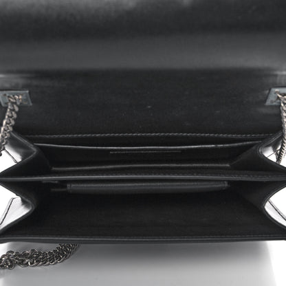 Saint Laurent Calfskin Metropolis Chain Shoulder Bag Black 6 of 10