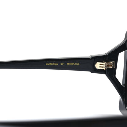 Gucci Acetate Square Frame Sunglasses GG0876S Black 6 of 8