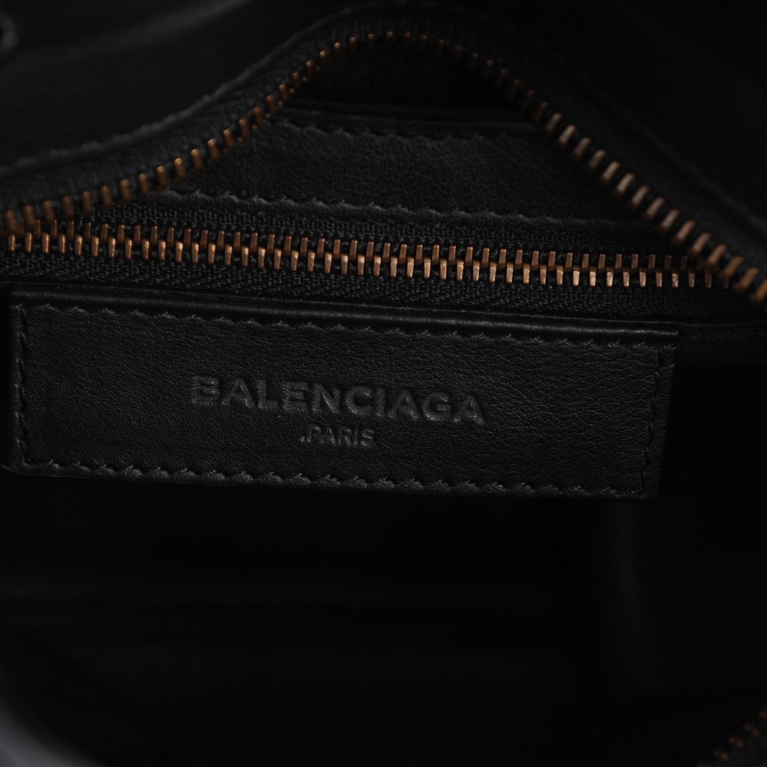 Balenciaga Veau Soyeux Perforated Blackout Hardware Mini City Black 6 of 7