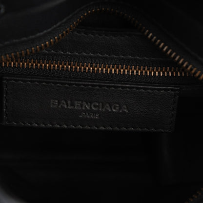 Balenciaga Veau Soyeux Perforated Blackout Hardware Mini City Black 6 of 7