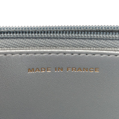 Chanel Iridescent Goatskin Quilted Wallet On Chain WOC Silver 7 of 11