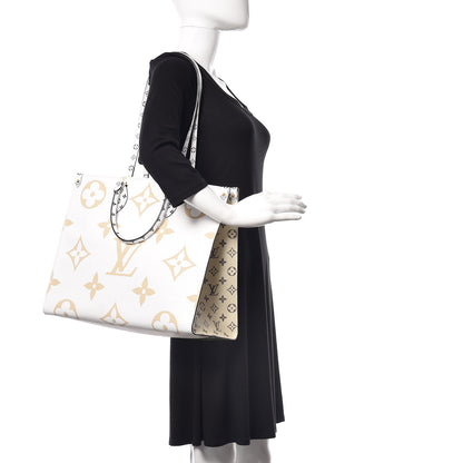 Louis Vuitton Monogram Giant Onthego GM Kaki Beige 2 of 11