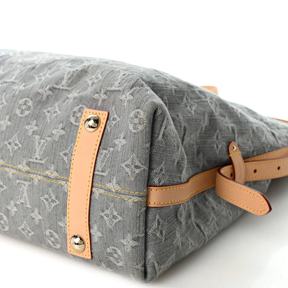 Louis Vuitton Monogram Denim CarryAll MM  Washed Gray 9 of 9