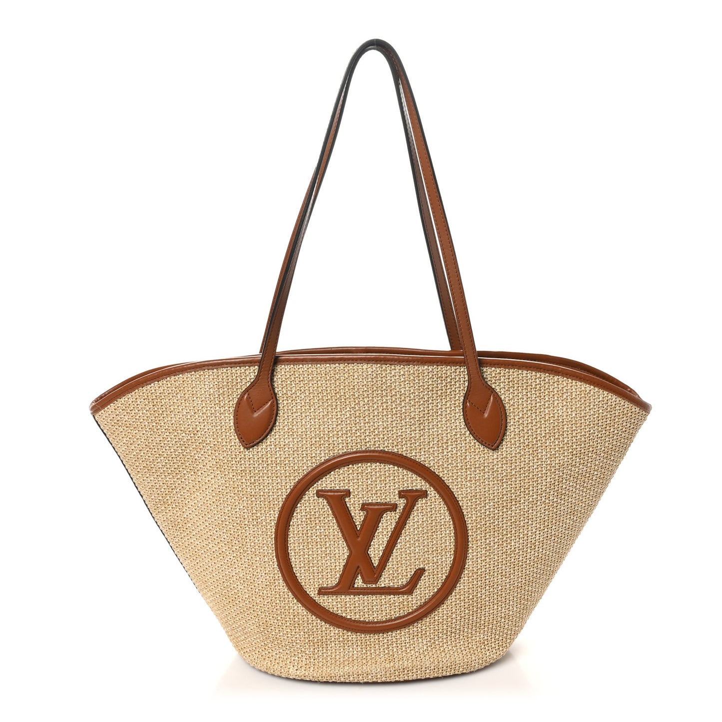 Raffia Saint Jacques Tote Caramel