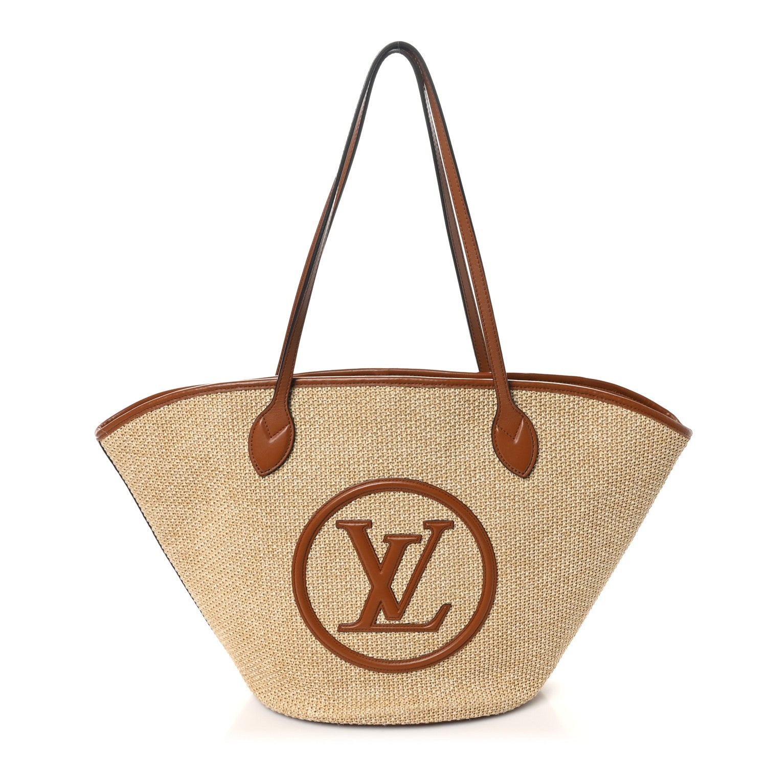 Louis Vuitton Raffia Saint Jacques Tote Caramel 1 of 10