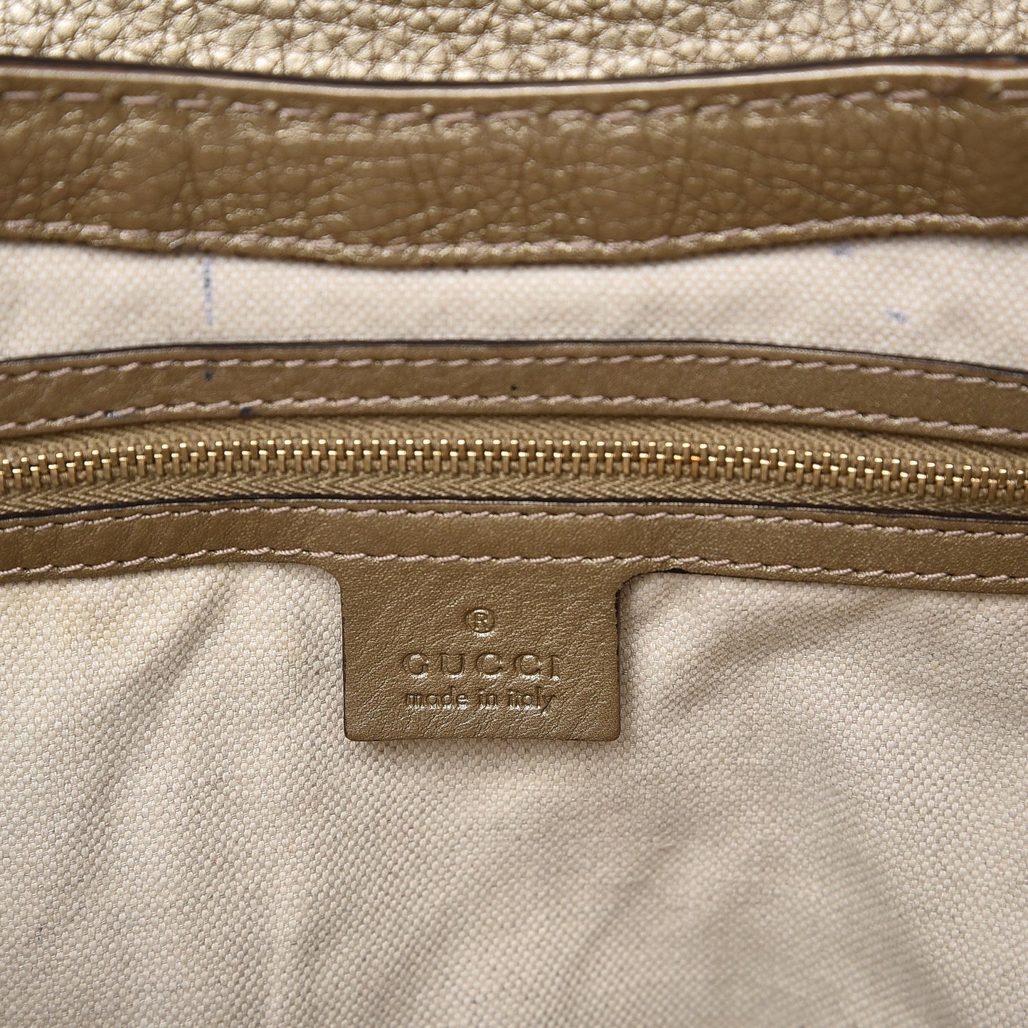 Monogram Calfskin Medium Bella Flap Bag Beige Ebony Champagne
