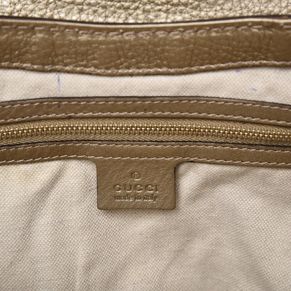 Gucci Monogram Calfskin Medium Bella Flap Bag Beige Ebony Champagne 6 of 14
