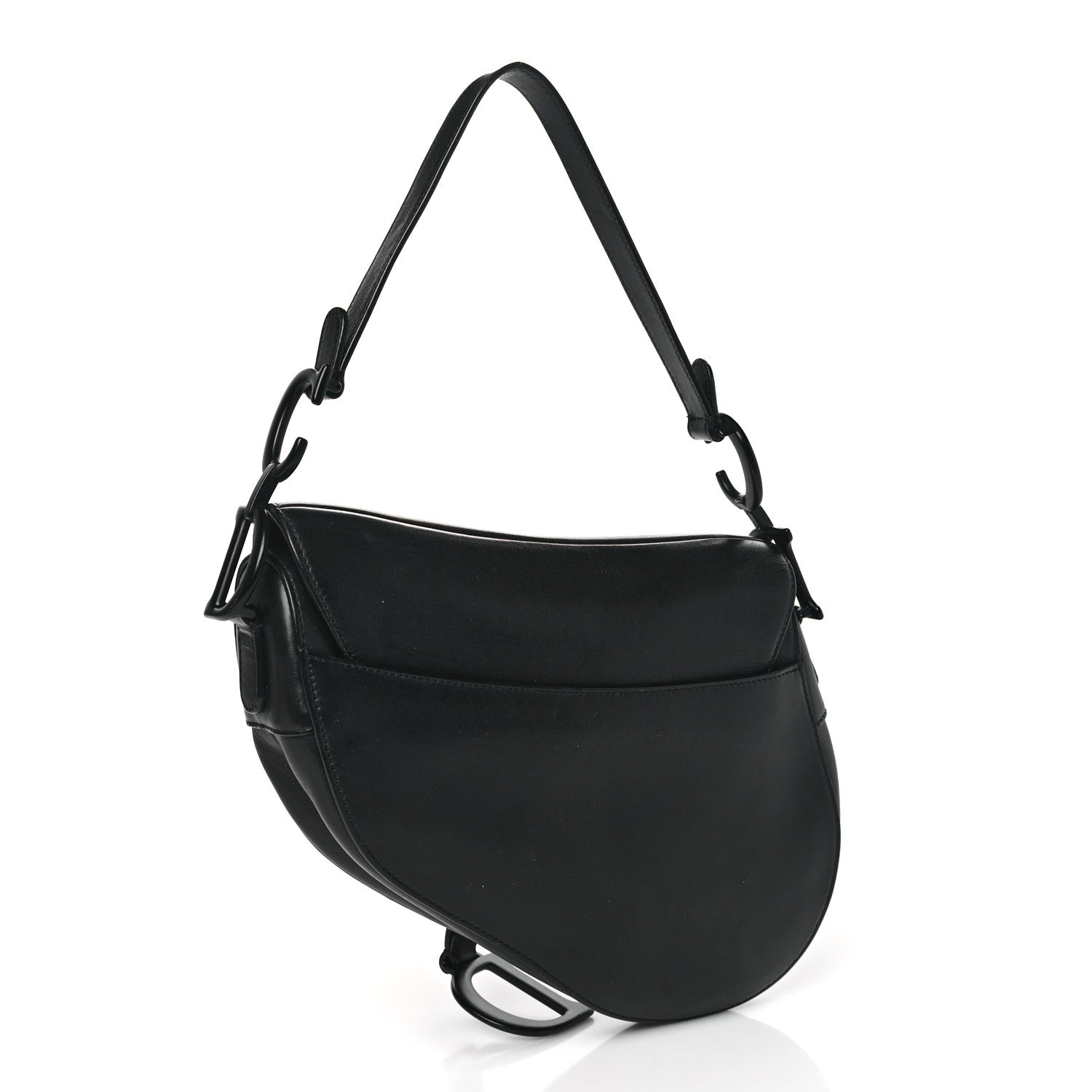Christian Dior Ultra Matte Calfskin Saddle Bag Black 3 of 16