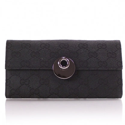 Gucci Monogram Continental Eclipse Wallet Black 1 of 9