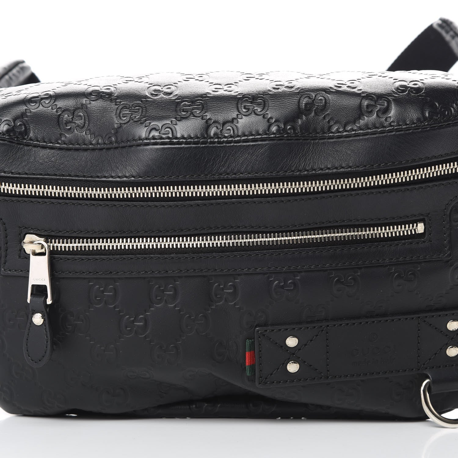 Gucci Guccissima Web Belt Bag Black 8 of 12