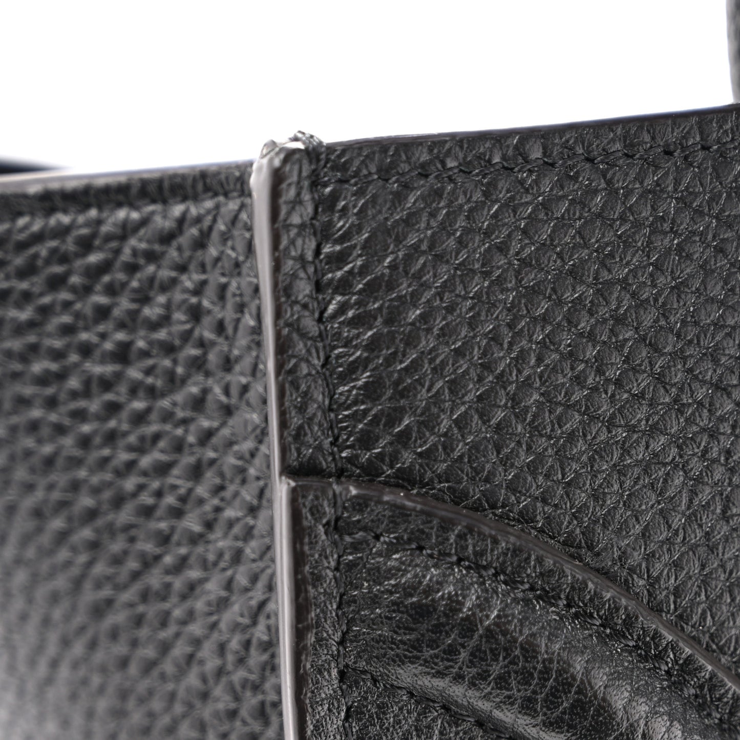 Drummed Calfskin Mini Luggage Black