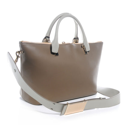 Chloe Calfskin Small Baylee Tote Pearl Grey 3 of 8