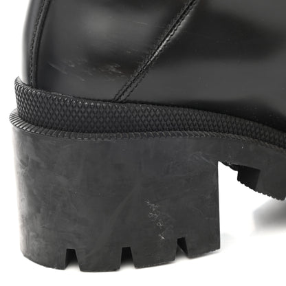 Gucci Calfskin Sylvie Web Lace Up Combat Boots 36.5 Black 17 of 18