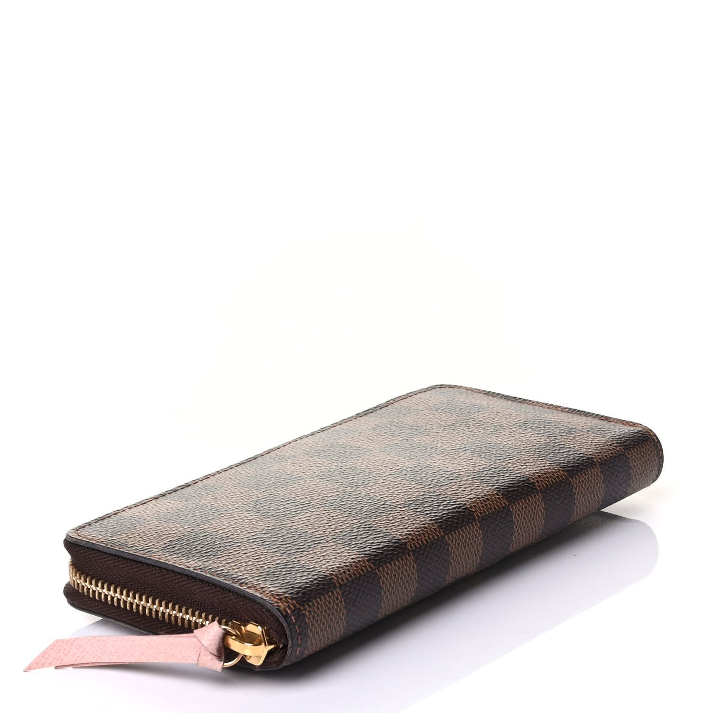 Damier Ebene Clemence Wallet Rose Ballerine