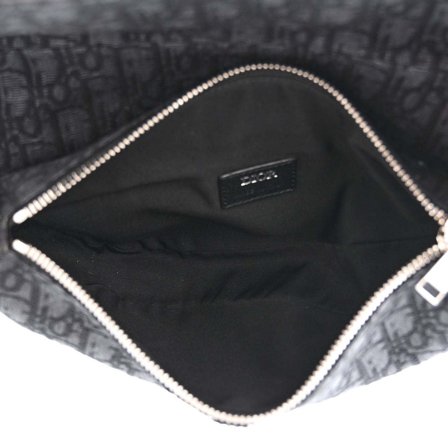 Oblique Mens Saddle Bag Black Blue