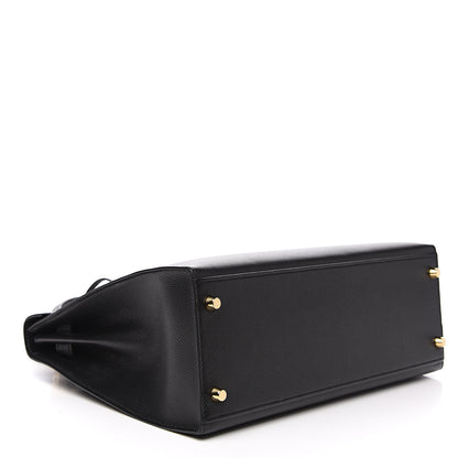 Hermes Epsom Kelly Sellier 32 Black 3 of 9