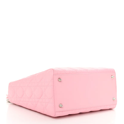 Christian Dior Lambskin Cannage Medium Lady Dior Light Pink 4 of 11