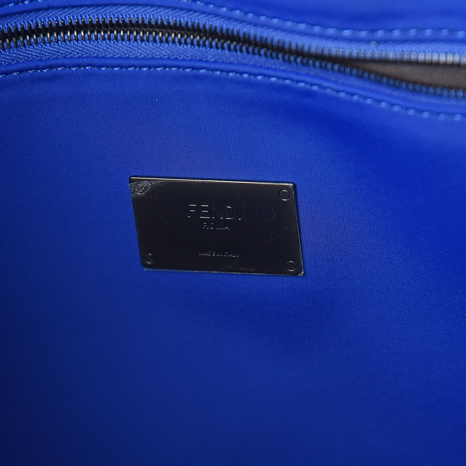 Fendi Calfskin Optic Stripe Shopping Tote Fragola 7 of 10
