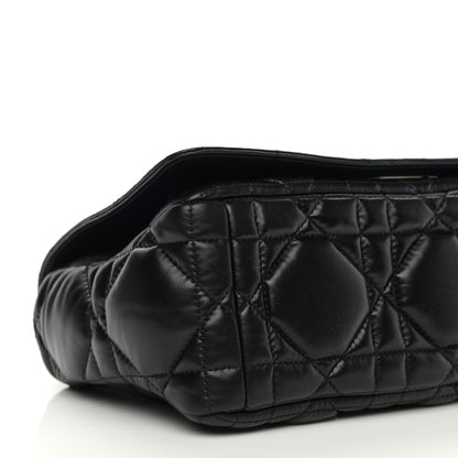 Christian Dior Calfskin Macrocannage Medium Caro Bag Black 9 of 10