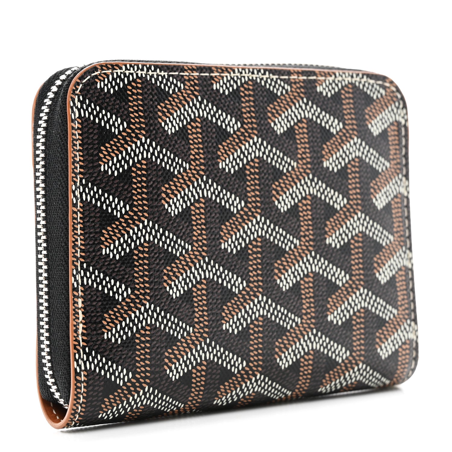 Goyard Goyardine Matignon Porte Monnaei Wallet Black Gold 3 of 7