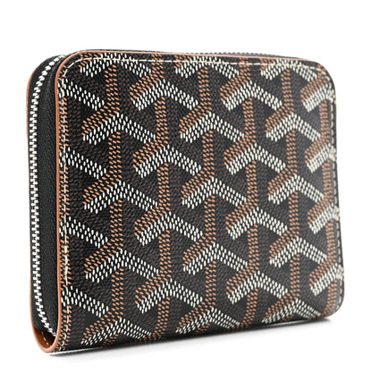 Goyard Goyardine Matignon Porte Monnaei Wallet Black Gold 3 of 7