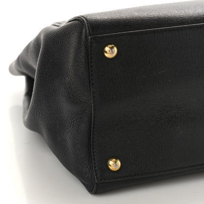 Fendi Vitello Elite Regular 2Jours Tote Black 7 of 13