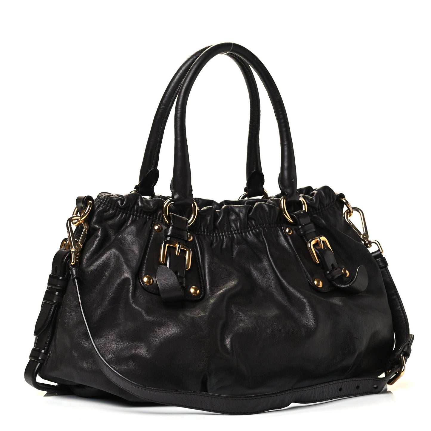 Nappa Shoulder Bag Black