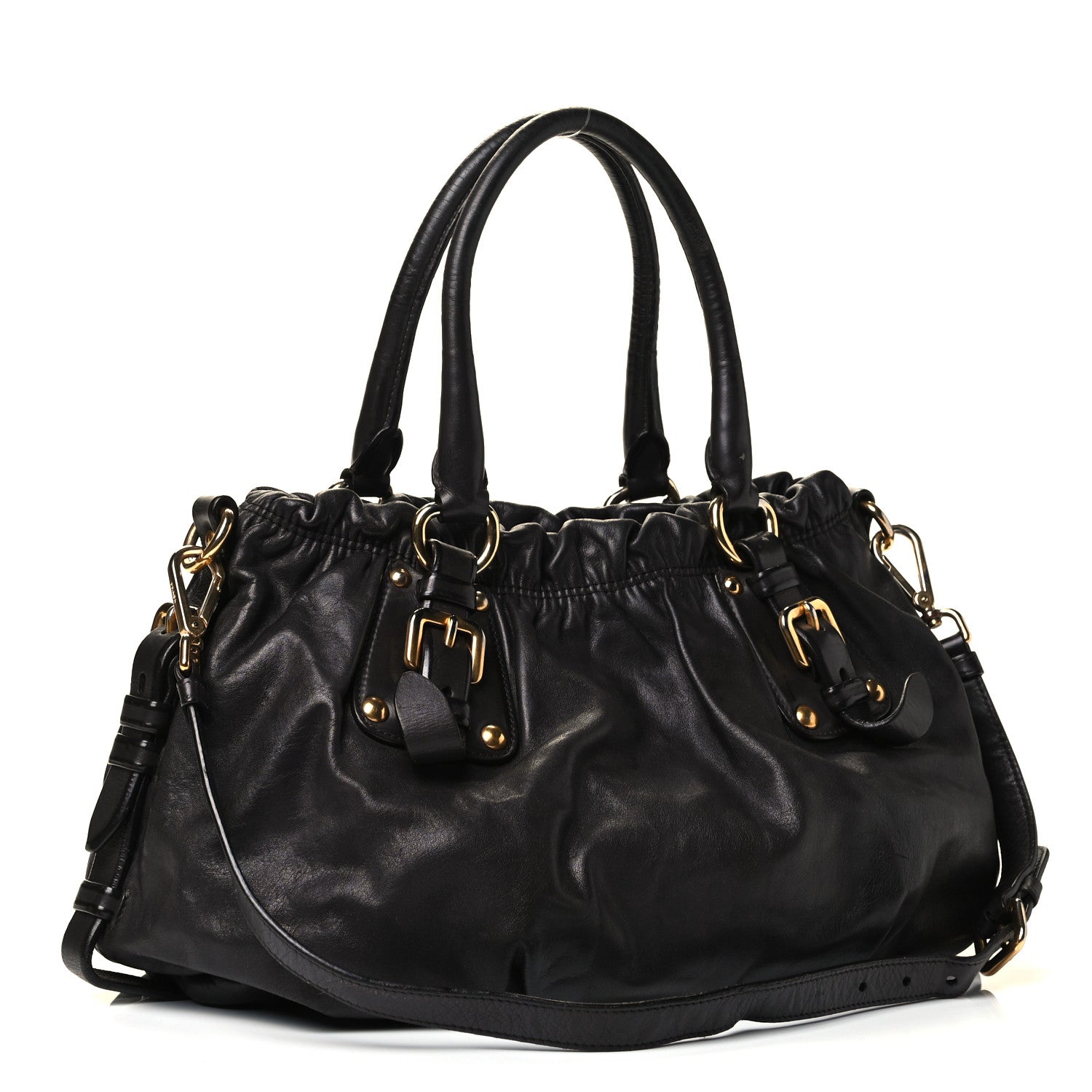 Prada Nappa Shoulder Bag Black 2 of 4
