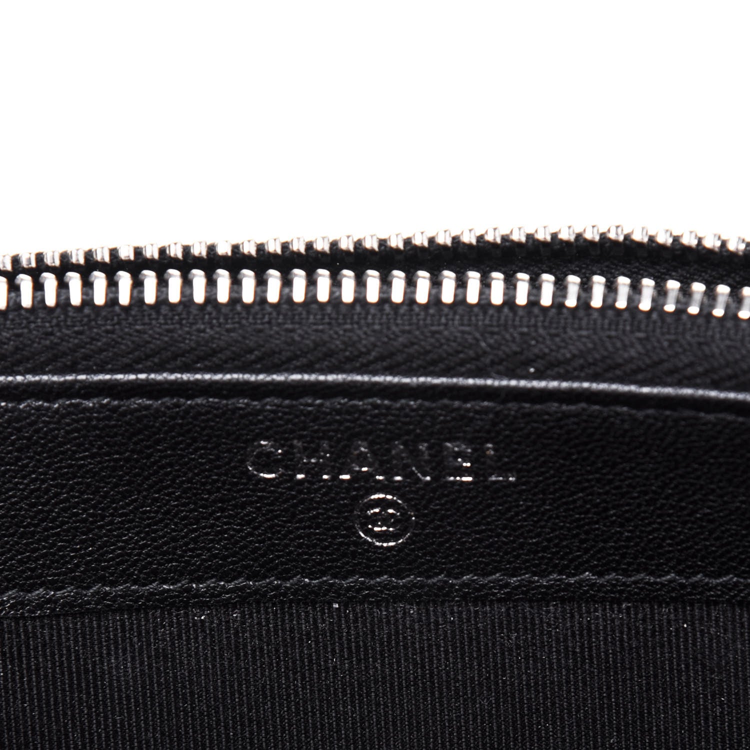 Chanel Goatskin Quilted CC Box Clutch With Chain Black 7 of 13