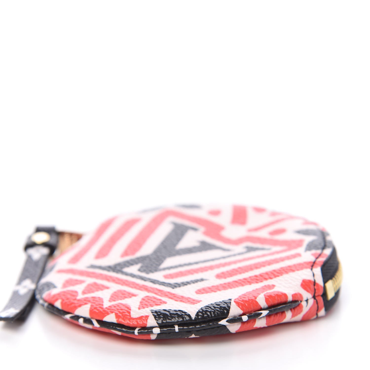 Louis Vuitton Monogram Giant Crafty Round Coin Purse Creme Rouge 8 of 10