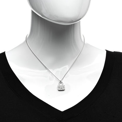 Hermes 18K White Gold Diamond Constance Amulettes Pendant Necklace 2 of 5