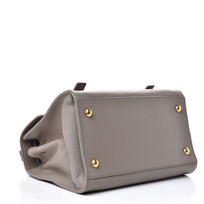 Saint Laurent Calfskin Canvas Small Muse Two Gray 4 of 9