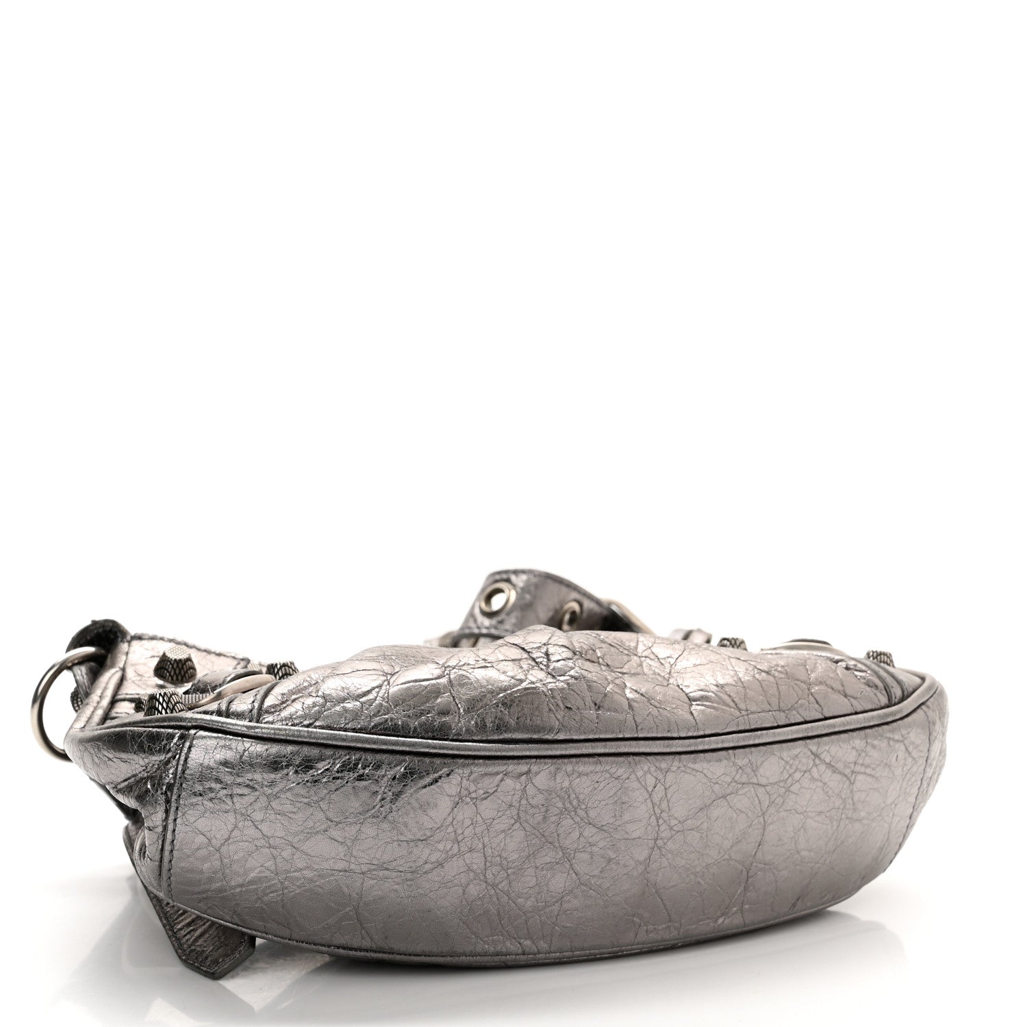 Balenciaga Metallic Agneau Arena Le Cagole Shoulder Bag XS Silver 4 of 10