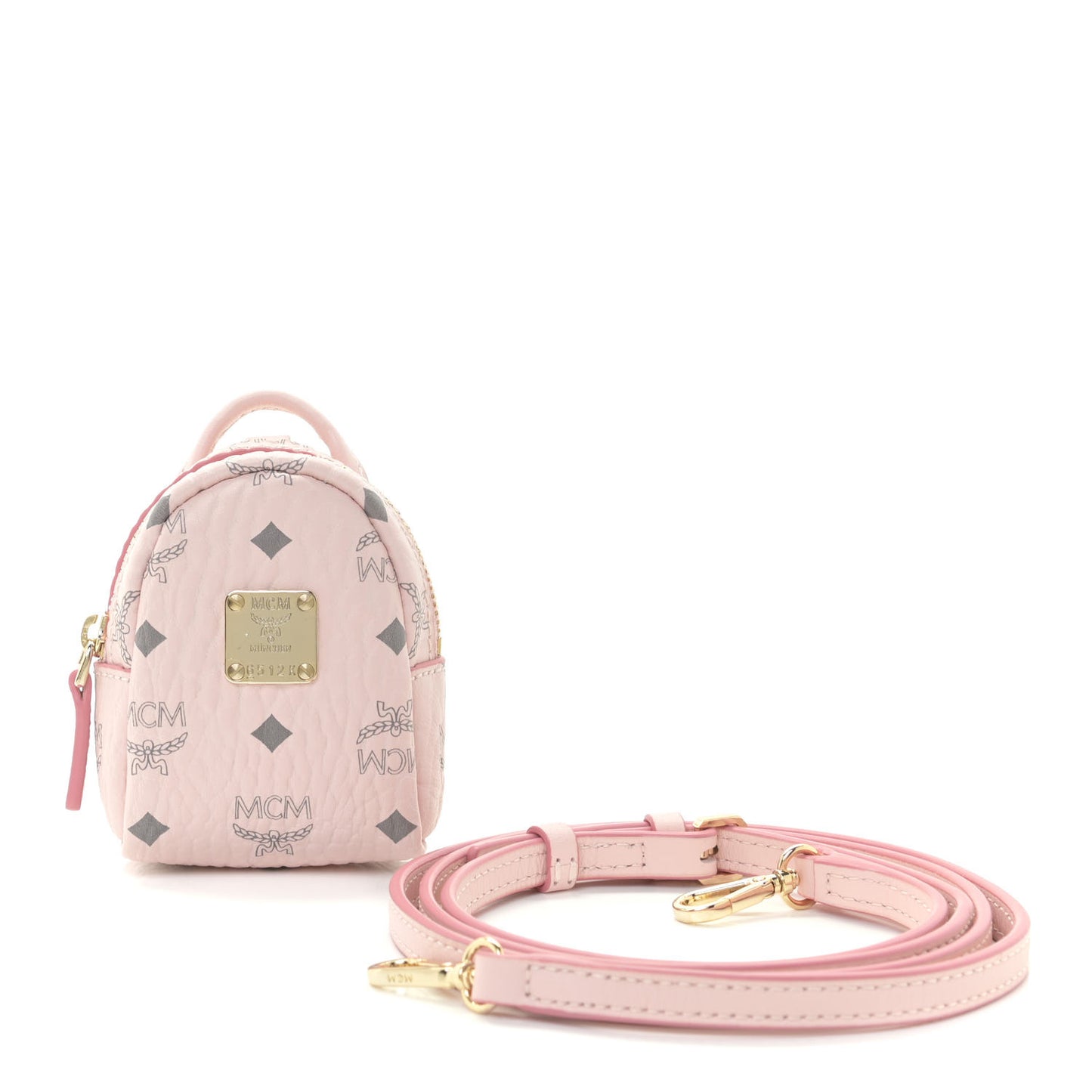 Visetos Backpack Charm Crossbody Soft Pink