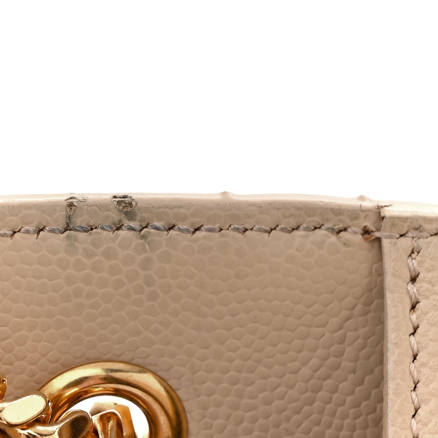 Saint Laurent Grain De Poudre Small Monogram Kate Satchel Nude Powder 11 of 16