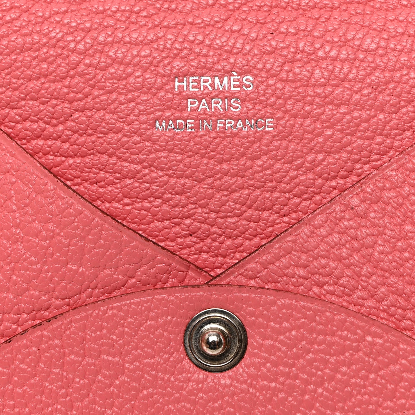 Chevre Mysore Calvi Card Case Rose Azalee
