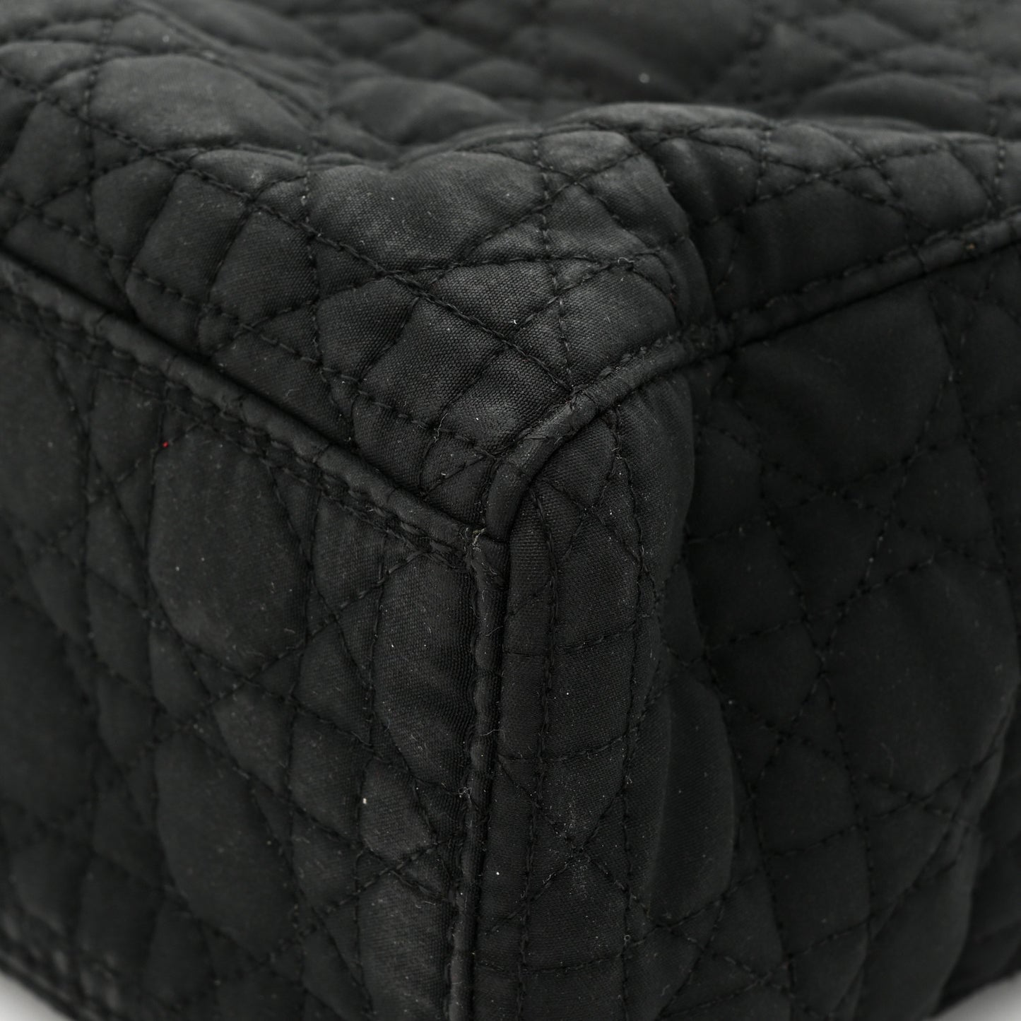 Nylon Cannage Mini Lady Dior Black