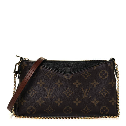 Louis Vuitton Monogram Pallas Clutch Black 1 of 9