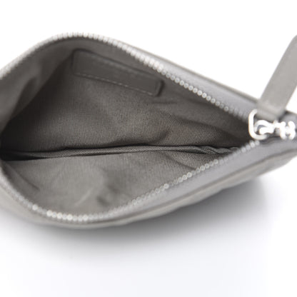 Chanel Lambskin Quilted Small Cosmetic Case Light Grey 5 of 8