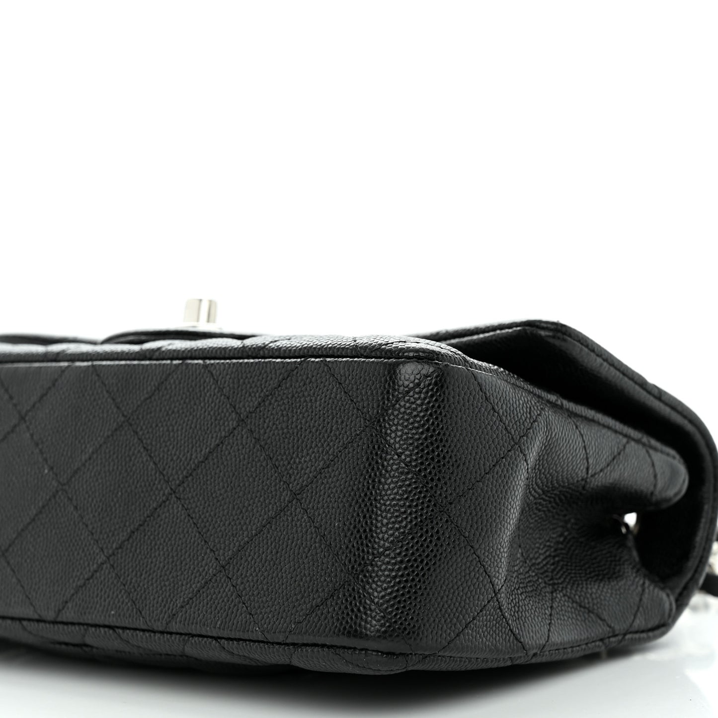 Caviar Quilted Mini Rectangular Flap Black