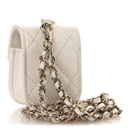 Chanel Caviar Quilted Airpods Case White 2 of 11
